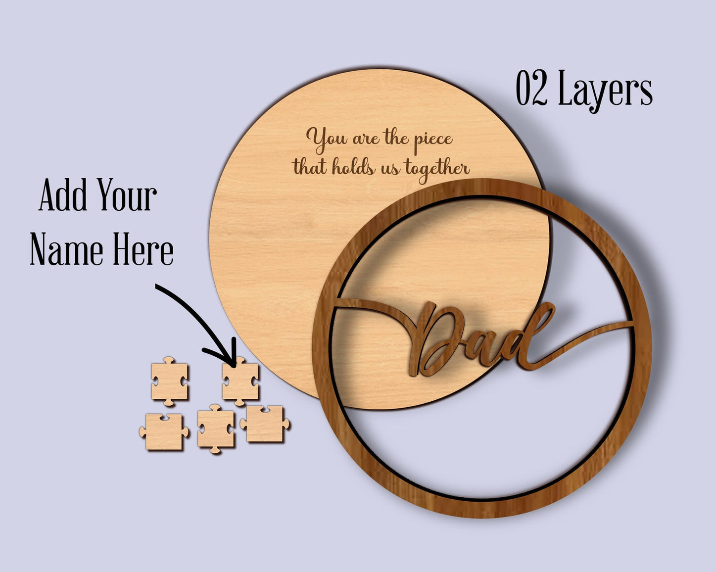 Fathers Day Puzzle Sign SVG, Dad Puzzle Sign, Family Sign, Dad Puzzle Frame, Fathers Day Gift, Grandpa Gift, Dad Wood Gifts, Wooden Jigsaw.