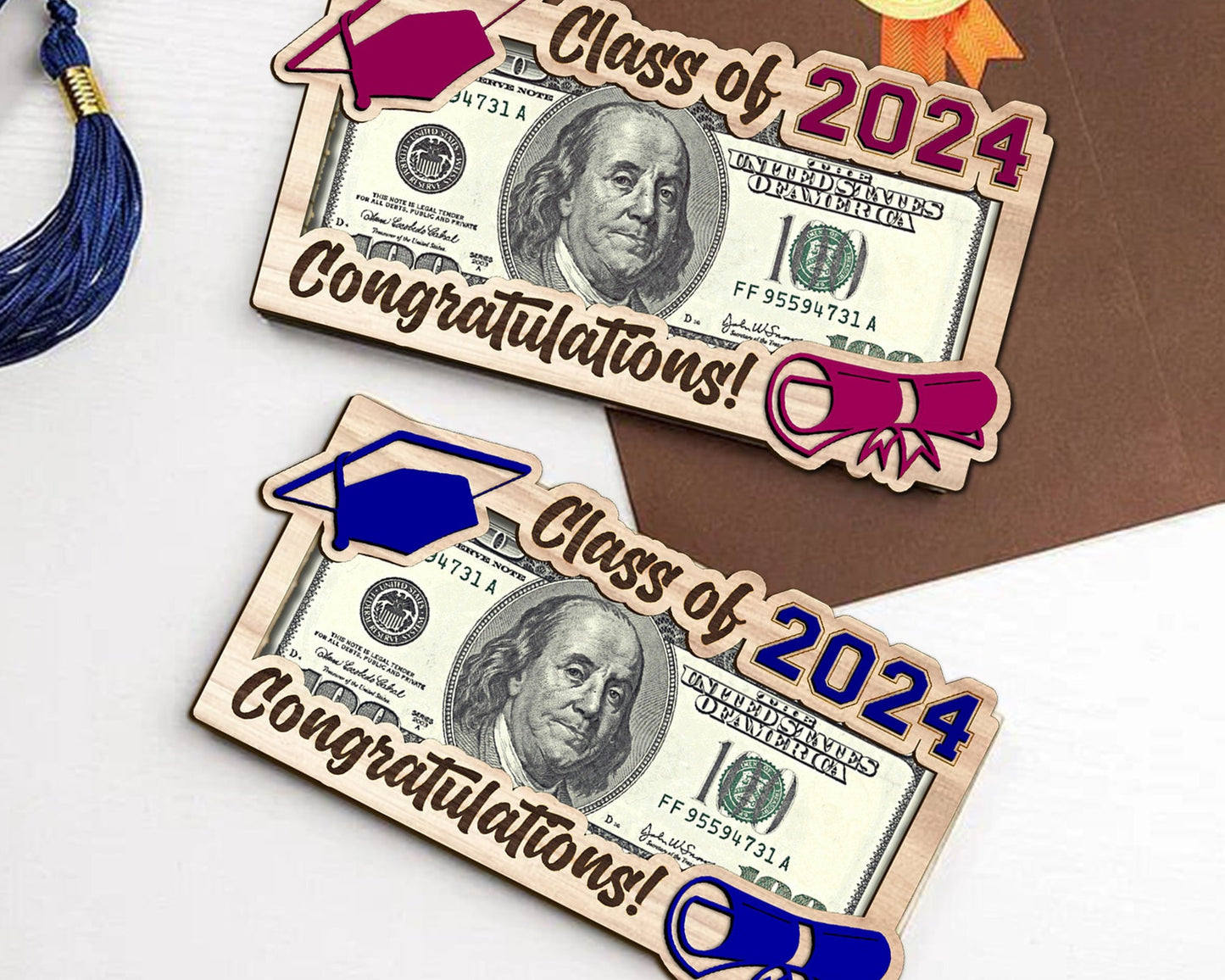 Graduation Money Holder SVG, Graduation Gift, Class of 2024 Gift, High School Grad Senior Gift, Graduation Cash Holder Gift, Grad Money Gift