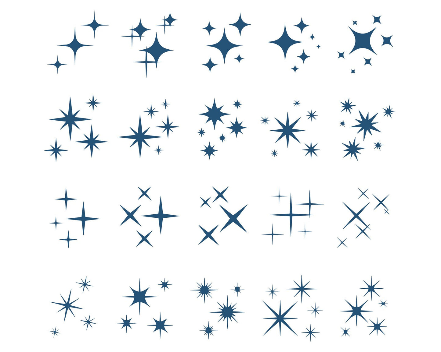 Sparkle Stars SVG, Sparkle SVG Bundle, Star Svg, Shooting Stars Svg, Celestial Svg, Stars Cut File, Star Background, Galaxy Star Sublimation