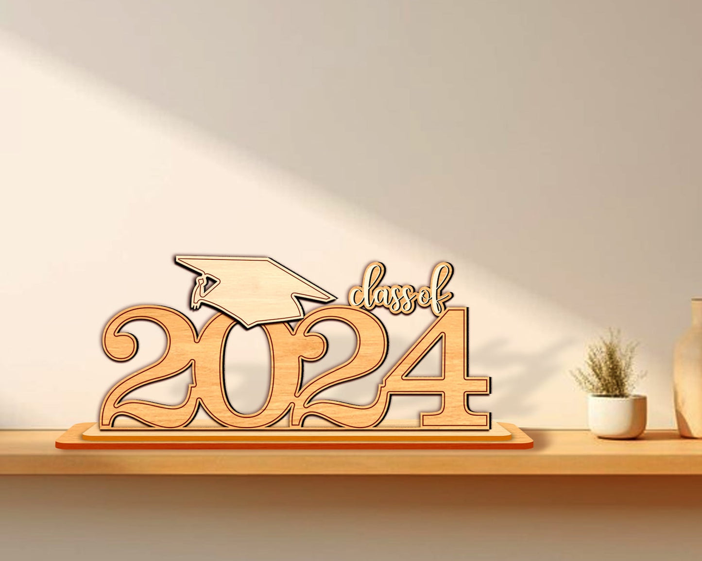 Graduation 2024 Ornament Svg Laser Cut, Class of 2024 Svg, High School & College Ornament, Engraved Graduation Gift, College Grad Present.