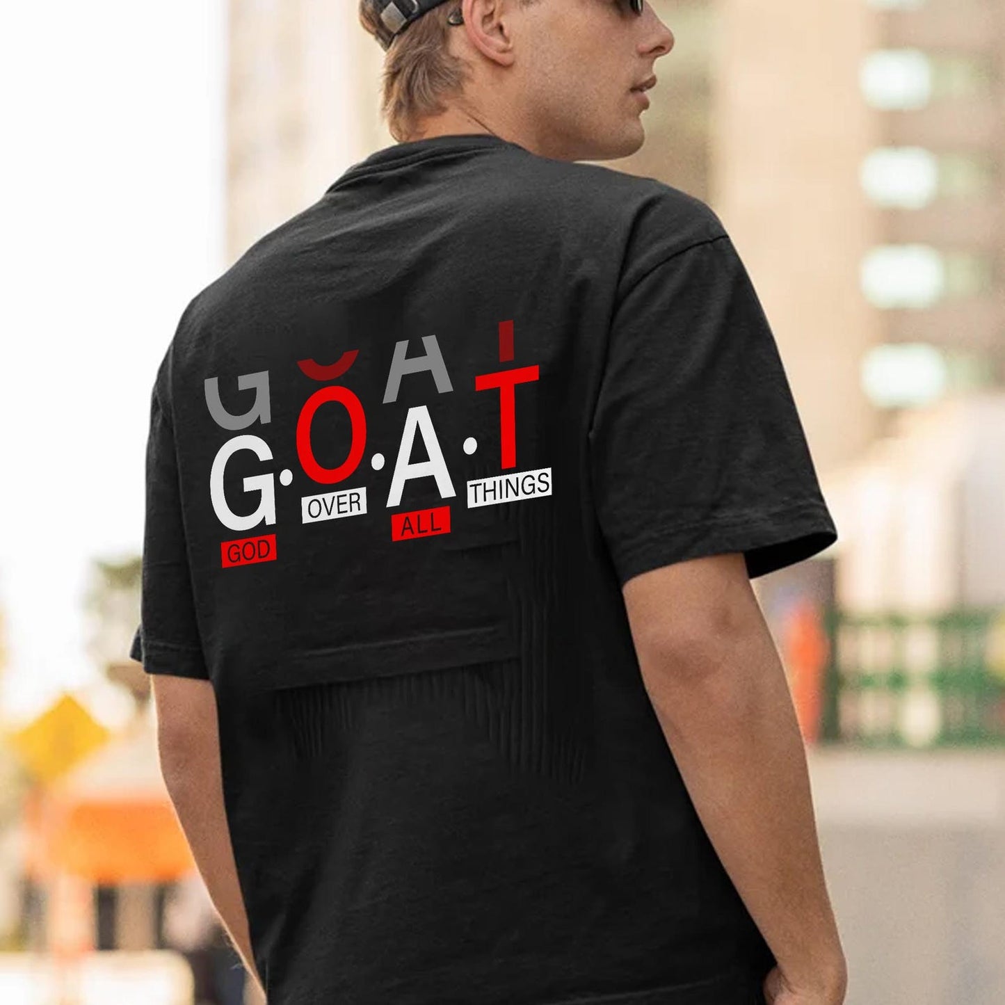 GOAT God Over All Things Svg, Faith Christian Svg, God Did Svg, Put God First, Self Love Svg, Positivity Svg, Jesus Svg, Sublimation T-Shirt