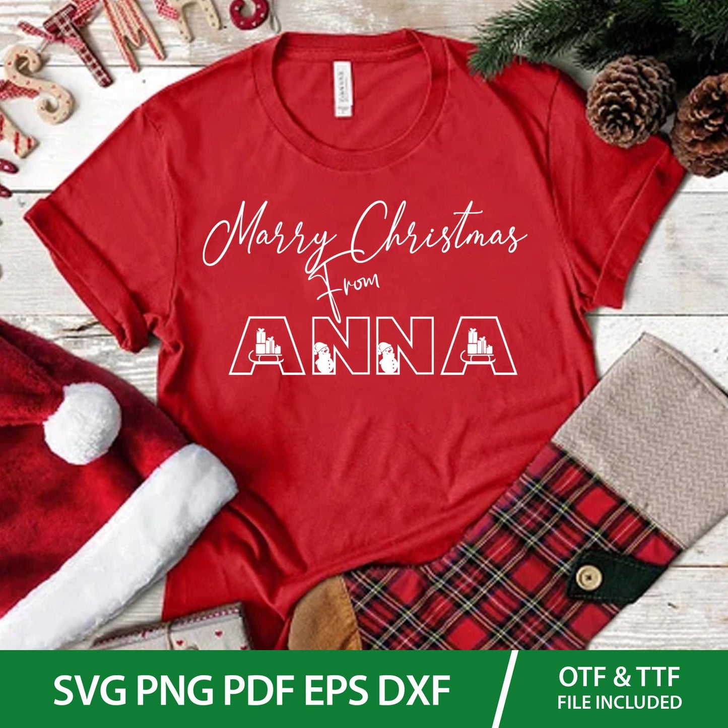 Merry Christmas Font Svg, Christmas Alphabet Svg, Holiday Font Png, Script Fonts for Cricut, Santa SVG, Christmas Fonts Download, Font Svg.