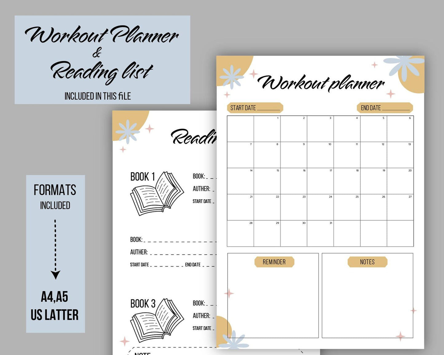 75 Soft Challenge Printable Template, 75 Medium Challenge Tracker, Editable 75 Soft Planner, Workout Journal, Daily Habit & Fitness Tracker.