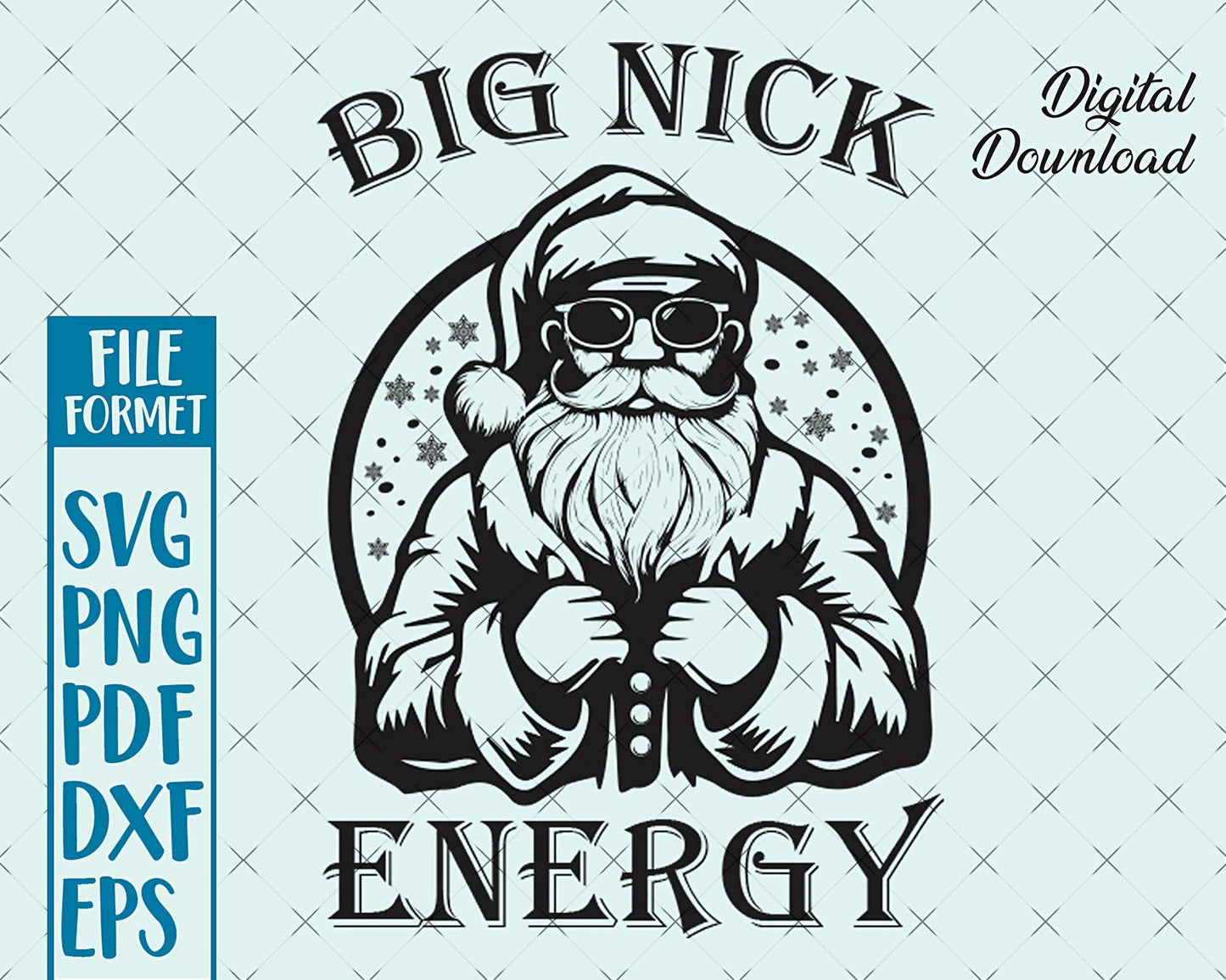 Big Nick Energy Svg, Christmas Santa Shirts Svg, Funny Christmas Svg, Adult Humor, Christmas Gifts Svg, Christmas Shirt Svg For Cricut.