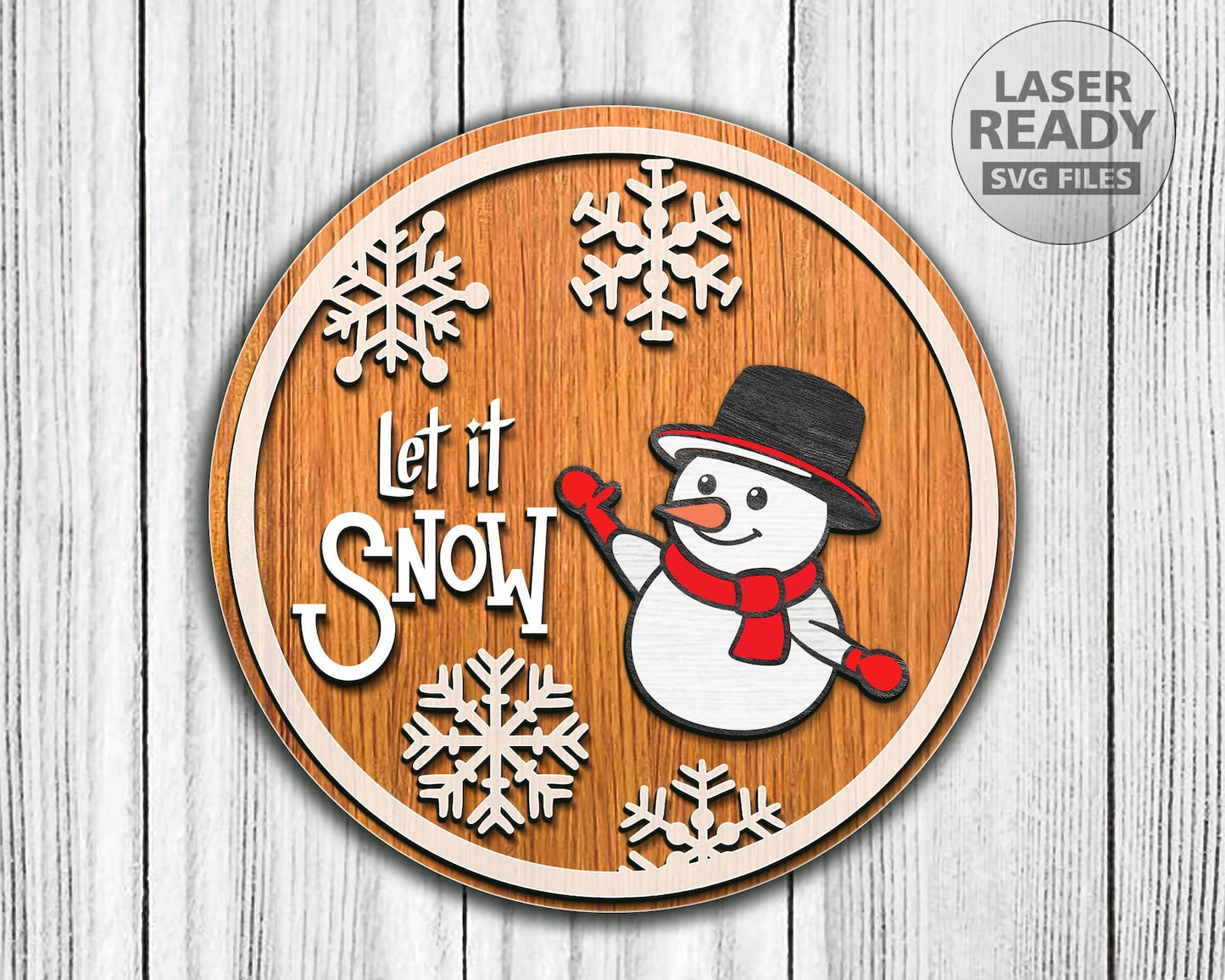 Snowman Door Sign Svg, Christmas Sign Svg, Snowman Ornament Svg, Merry Christmas, Christmas Ornament, Laser Cut, Snowflake Decor, Glowforge.