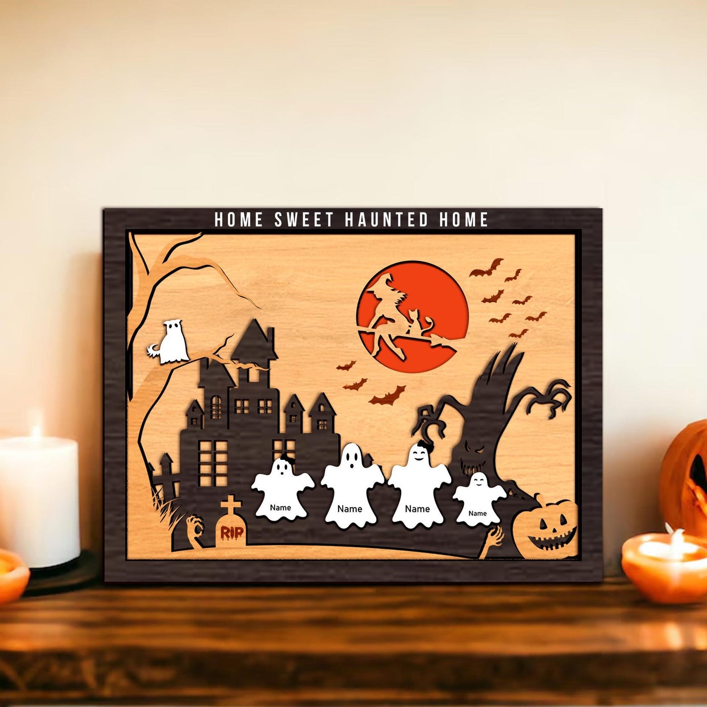 Personalized Halloween Sign Svg, Laser Cut Halloween Decor, Haunted House, Horror Welcome Sign, Halloween Glowforge Cut File,Halloween Decor