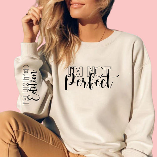 I'm Not Perfect I'm Limited Edition Svg, Inspirational Quote, Self Love SVG, Positive Mental Health, Love Yourself, Strong Women, Cricut Cut