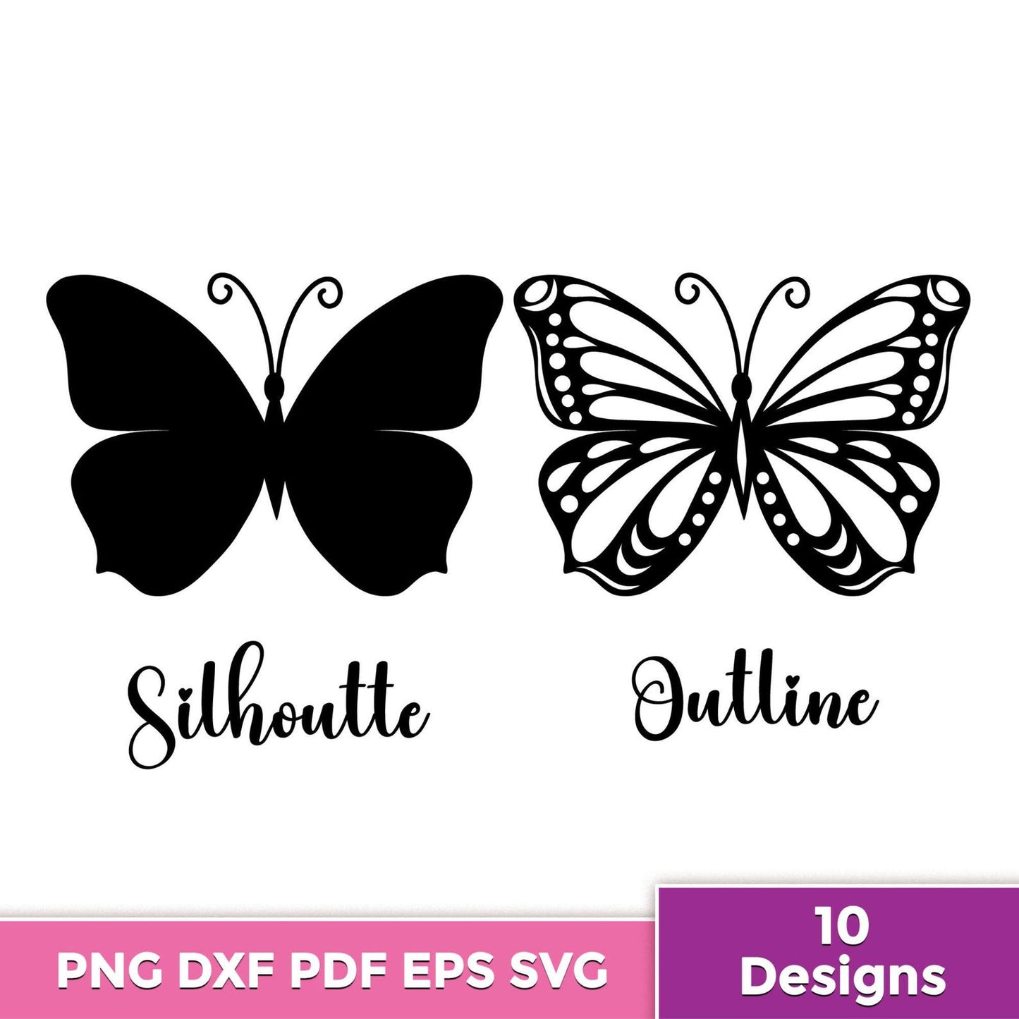 Butterfly SVG, Layered Butterfly Cut File, 3D Butterfly SVG, Butterfly Clipart, Printable Butterfly Template, Silhouette, Ready to Cut.