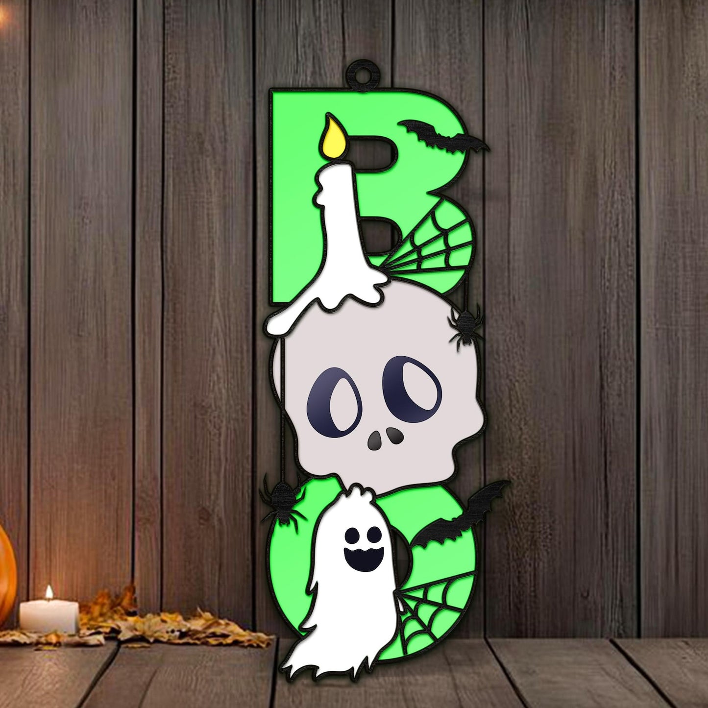 Ghost Boo Sign, Boo Svg Sign, Boo Door Hanger, Ghost Hello Boo, Boo Halloween Sign, Funny Sign, Pumpkin Laser Ready File, Glowforge Lasers.