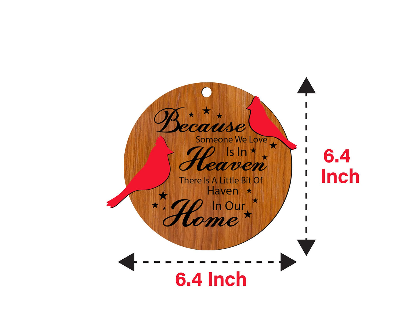 Because Someone We Love Is In Heaven SVG, there's a little bit of heaven in our home, wooden ornament