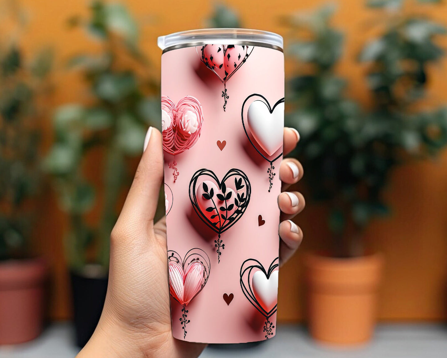 Valentine's Day  Tumbler Wrap, Valentine Tumbler PNG, Valentine Sublimation Designs, Hearts Designs, Hearts Tumbler Wraps, Instant Download