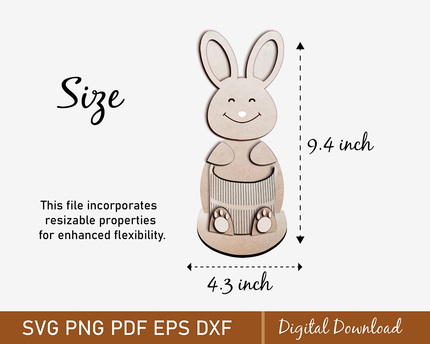 Easter Egg Holder Svg Template, Laser Cut Bunny Egg Holder Svg, Easter Glowforge Organizer Svg, Cute Kngraved kinder Egg Stand Svg, Dxf Eps.