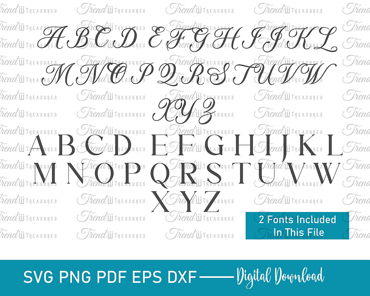 Split Monogram Svg, Family Monogram, Alphabet Bundle, Monogram Font Alphabet, Cut File For Cricut, Commercial Use Cut Files Svg/Png/Eps/Dxf.