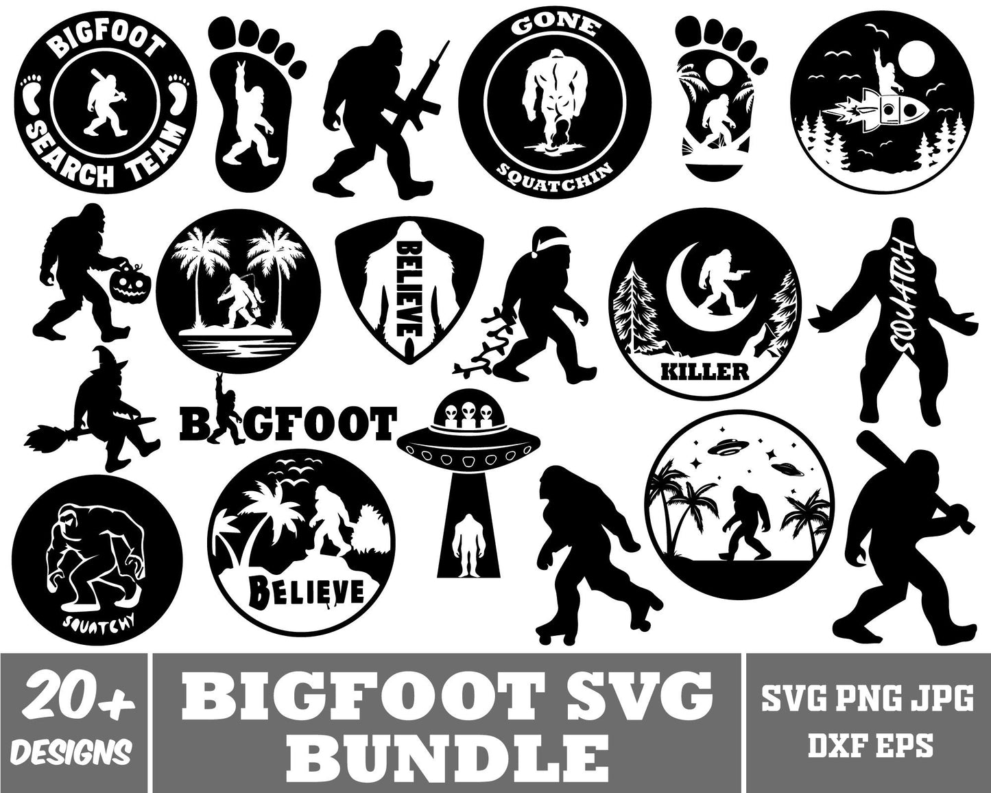 BIG Foot Svg, Sasquatch Svg, Bigfoot Sign, BigFoot SVG, Fun Sasquatch Clipart for DIY Shirts, Decals, and Crafts, Huntings Svg, Signs Svg