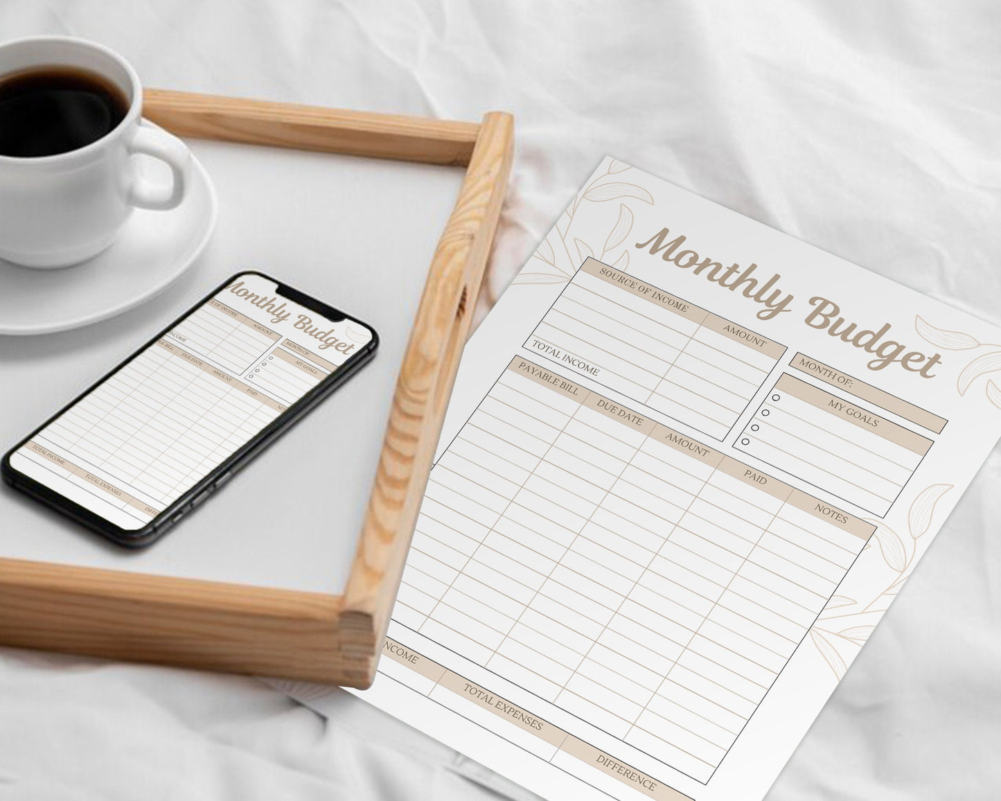 Monthly Budget Template, Expense & Income Tracker, Annual Budget Worksheet, Personal Finance Planner, Money Tracker,Monthly Budget Sheet PDF