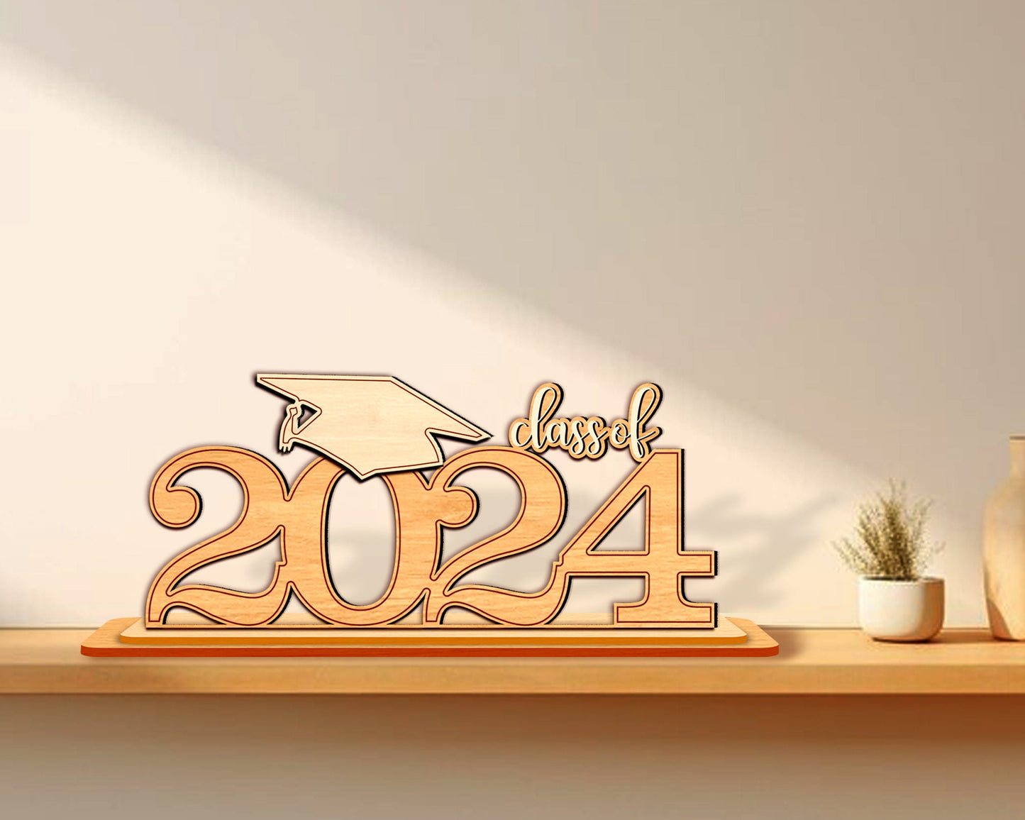 Graduation 2024  Ornament Svg Laser Cut, Class of 2024 Svg, Graduation Ornament, Proud Graduate 2024 SVG, High School Grad, Gift For Senior.