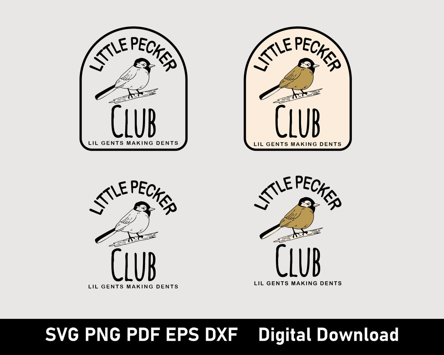 Little Pecker Club Svg Png, Sublimation Design, Funny Bird Men’s Design,  Lil' Gents Making Dents, Funny Quote Png, Funny Woodpecker Meme.