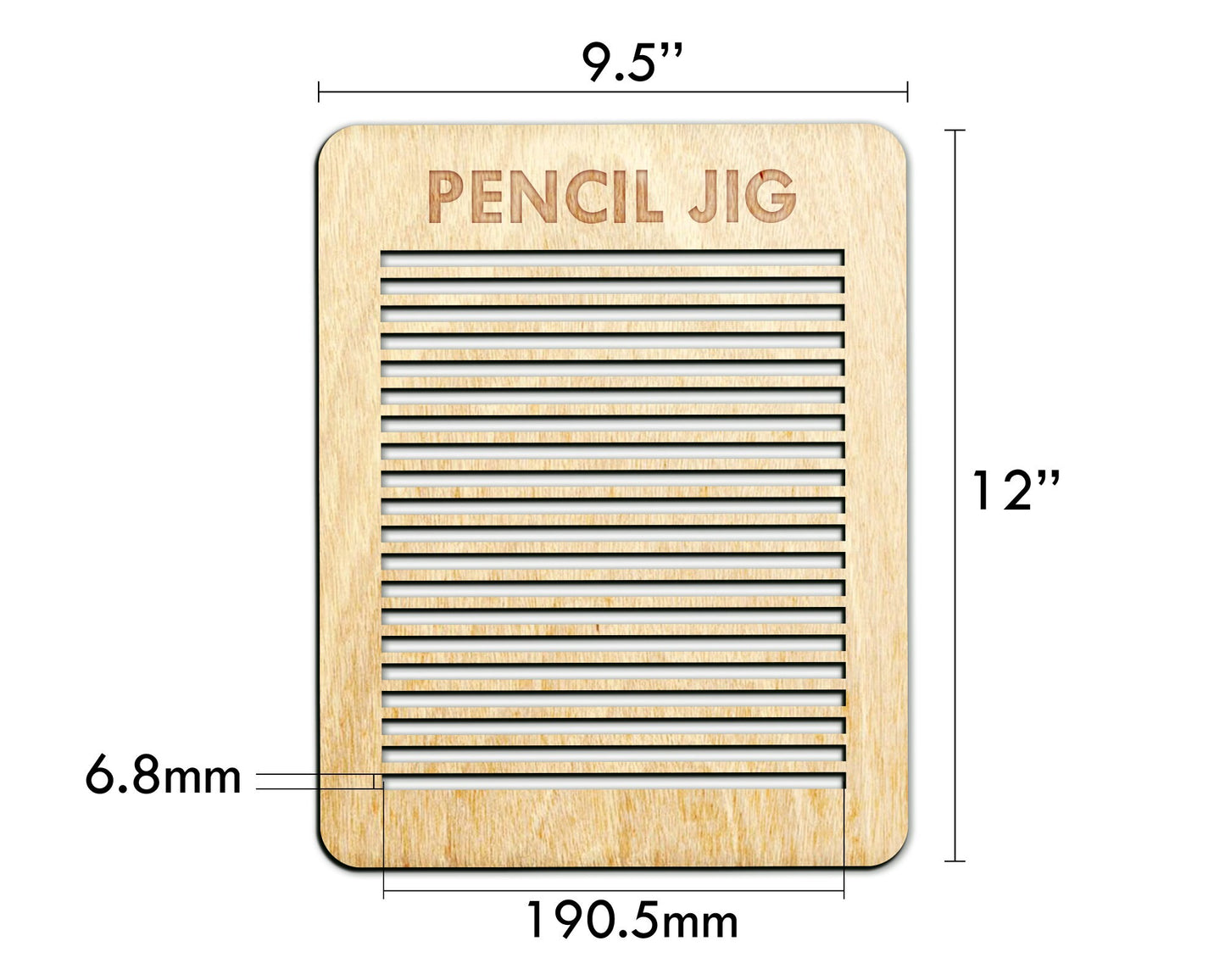 Pencil Jig SVG, Pencil Laser Engraving Jig, Laser Pencil Jig, Pencil Jig Dxf, Lightburn file, Pencil Engraving, Instant Download.